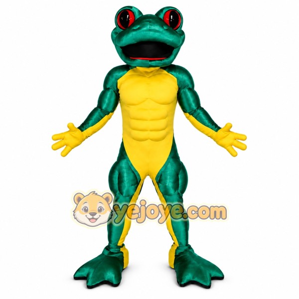 Green Frog Mascot Costume for Parties and Events Green Frog Mascot Costume for Parties and Events