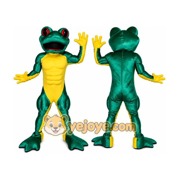 Green Frog Mascot Costume for Parties and Events