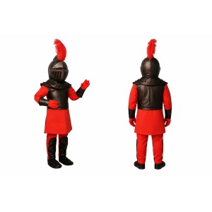 Red Knight Mascot Costume