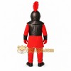 Red Knight Mascot Costume Red Knight Mascot Costume