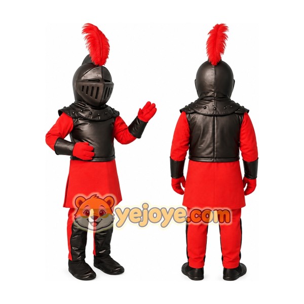 Red Knight Mascot Costume