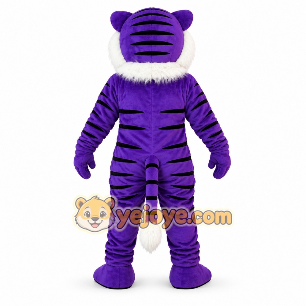 Purple Tiger Mascot Costume for Kids and Adults Purple Tiger Mascot Costume for Kids and Adults