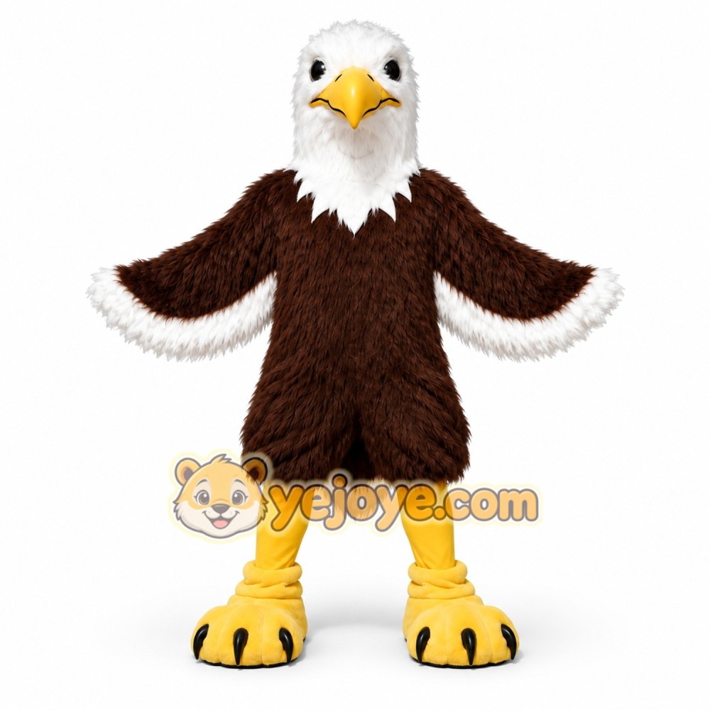 Brown Eagle Mascot Costume