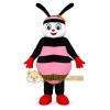 Pink Bee Mascot Costume with Red Gloves Pink Bee Mascot Costume with Red Gloves