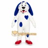 White and Blue Dog Mascot Costume for Events White and Blue Dog Mascot Costume for Events