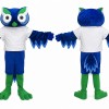 Blue Owl Mascot Costume