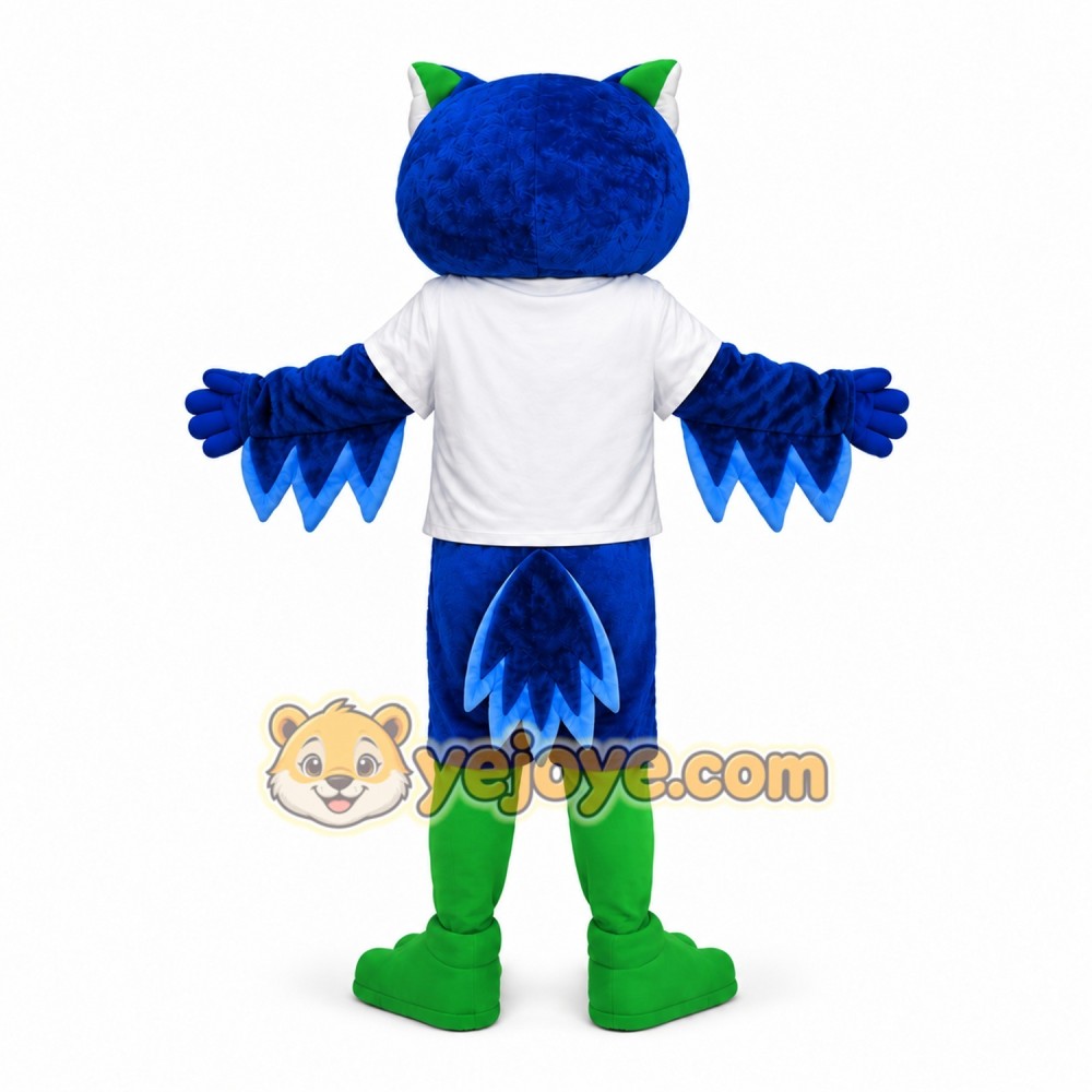 Blue Owl Mascot Costume Blue Owl Mascot Costume
