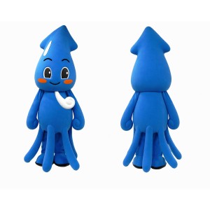 Blue Squid Mascot Costume for Kids and Adults