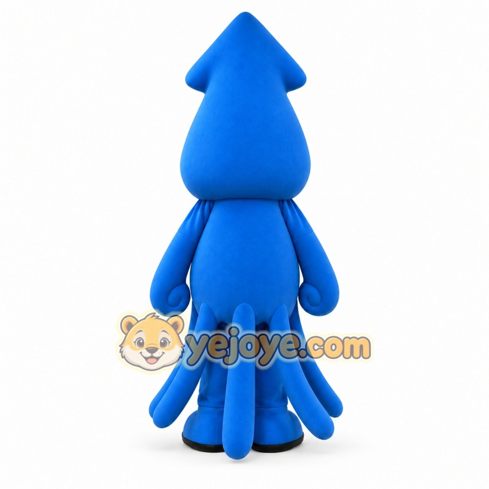 Blue Squid Mascot Costume for Kids and Adults Blue Squid Mascot Costume for Kids and Adults