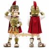 Warrior Mascot Costume with Red Cape and Helmet Warrior Mascot Costume with Red Cape and Helmet