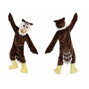 Brown Owl Mascot Costume for Parties and Events