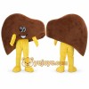 Brown Liver Mascot Costume for Parties Events Brown Liver Mascot Costume for Parties Events