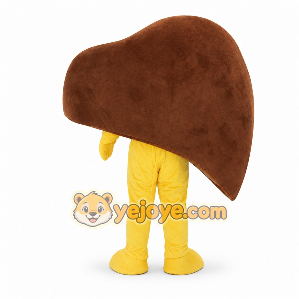 Brown Liver Mascot Costume for Parties Events Brown Liver Mascot Costume for Parties Events