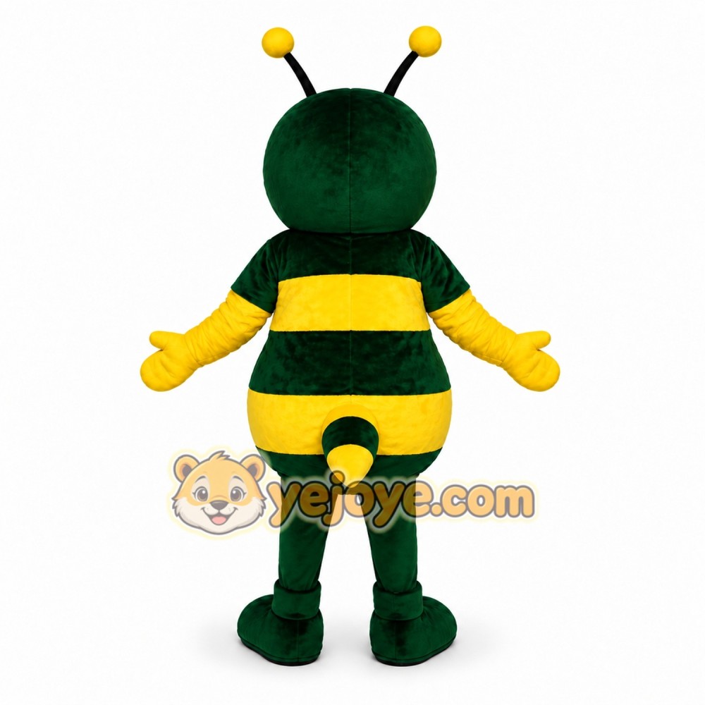 Green and Yellow Bee Mascot Costume Green and Yellow Bee Mascot Costume
