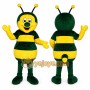 Green and Yellow Bee Mascot Costume