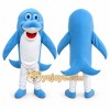 Blue Shark Mascot Costume for Kids and Adults