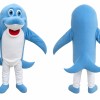 Blue Shark Mascot Costume for Kids and Adults