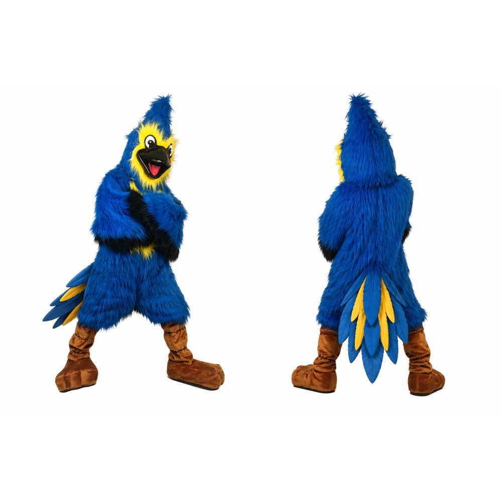 Blue Greater Roadrunner Mascot Costume for Parties and Events