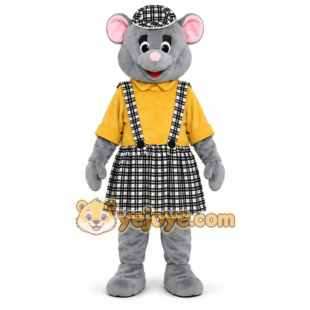 Gray Mouse Mascot Costume for Kids and Adults Gray Mouse Mascot Costume for Kids and Adults