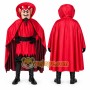 Red Devil Mascot Costume with Cape