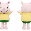 Pink Pig Mascot Costume with Yellow Shirt