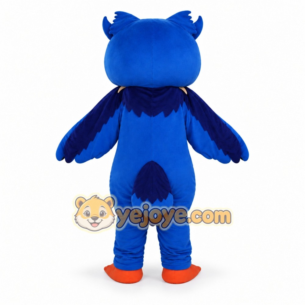 Blue Owl Mascot Costume for Parties and Events Blue Owl Mascot Costume for Parties and Events
