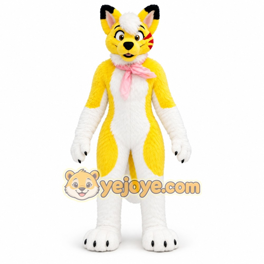 Yellow Dog Husky Mascot Costume for Kids and Adults Yellow Dog Husky Mascot Costume for Kids and Adults