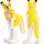 Yellow Dog Husky Mascot Costume for Kids and Adults