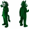 Green Zebra Mascot Costume for Kids and Adults