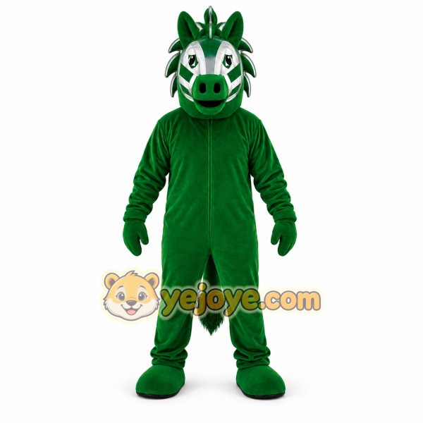 Green Zebra Mascot Costume for Kids and Adults Green Zebra Mascot Costume for Kids and Adults