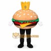 Burger Mascot Costume with Crown for Kids and Adults Burger Mascot Costume with Crown for Kids and Adults