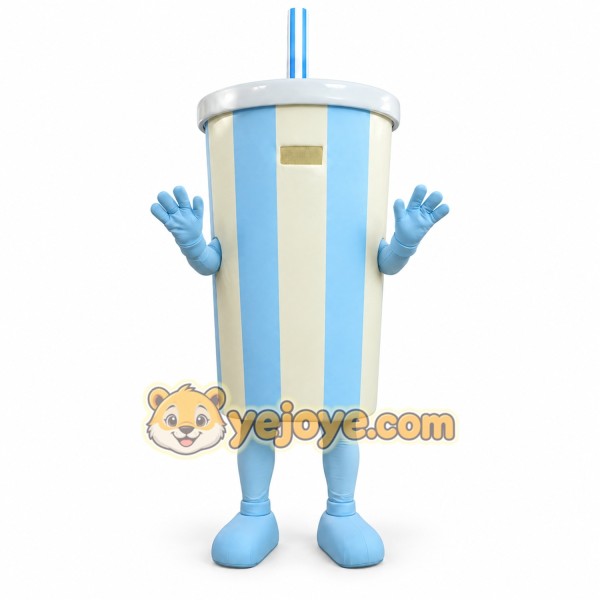 Blue Cup Mascot Costume for Kids and Adults Blue Cup Mascot Costume for Kids and Adults