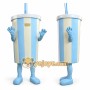 Blue Cup Mascot Costume for Kids and Adults