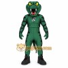 Green Snake Mascot Costume with Tail and Stripes Green Snake Mascot Costume with Tail and Stripes