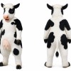 Cow Mascot Costume Black and White Plush Outfit
