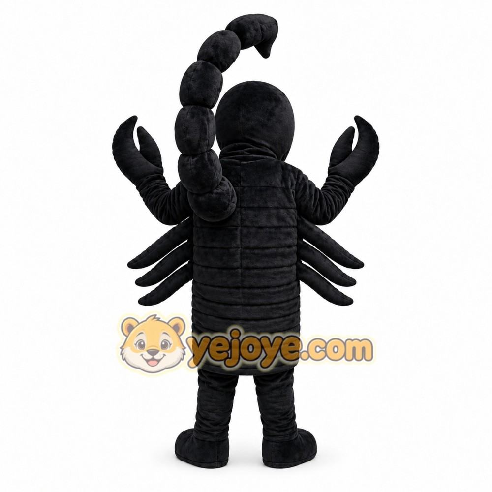 Black Scorpion Mascot Costume Black Scorpion Mascot Costume