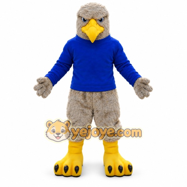 Blue Eagle Mascot Costume Outfit