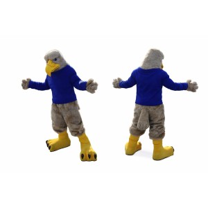 Blue Eagle Mascot Costume Outfit