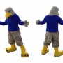 Blue Eagle Mascot Costume Outfit