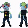 Blue Pirate Mouse Mascot Costume