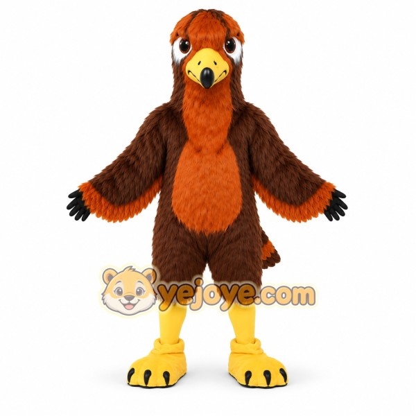 Brown Eagle Mascot Costume