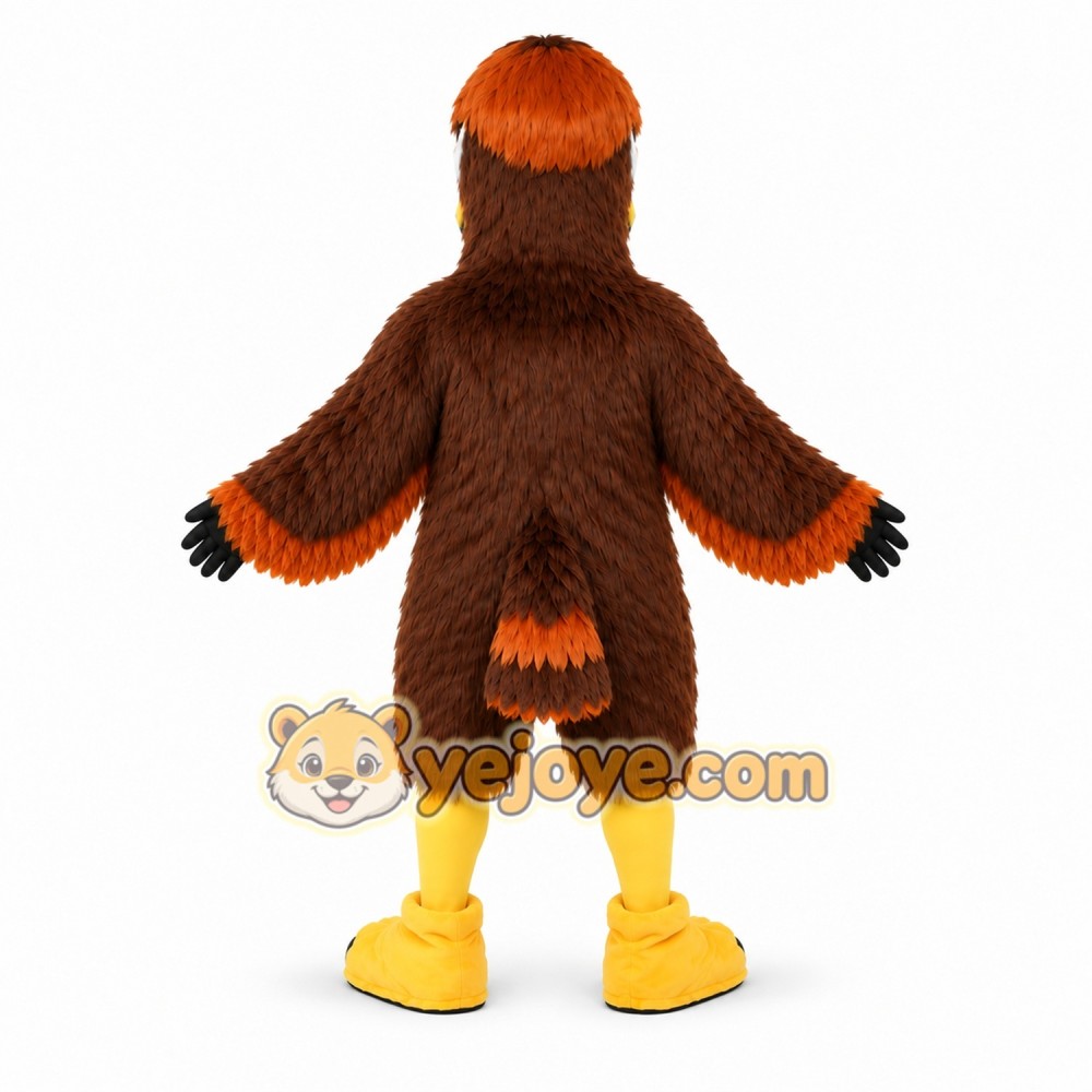 Brown Eagle Mascot Costume