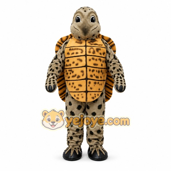 Brown Turtle Mascot Costume for Kids and Adults