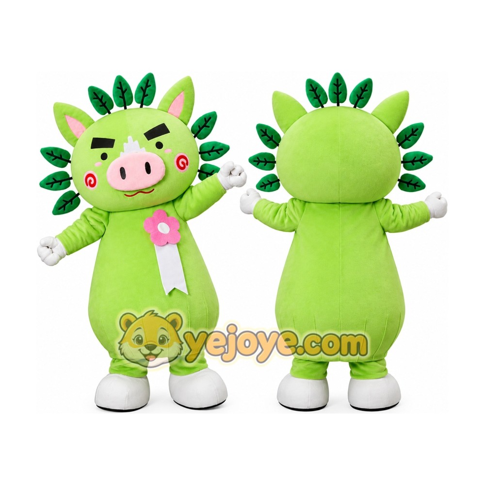 Green Pig Mascot Costume for Kids and Adults Green Pig Mascot Costume for Kids and Adults