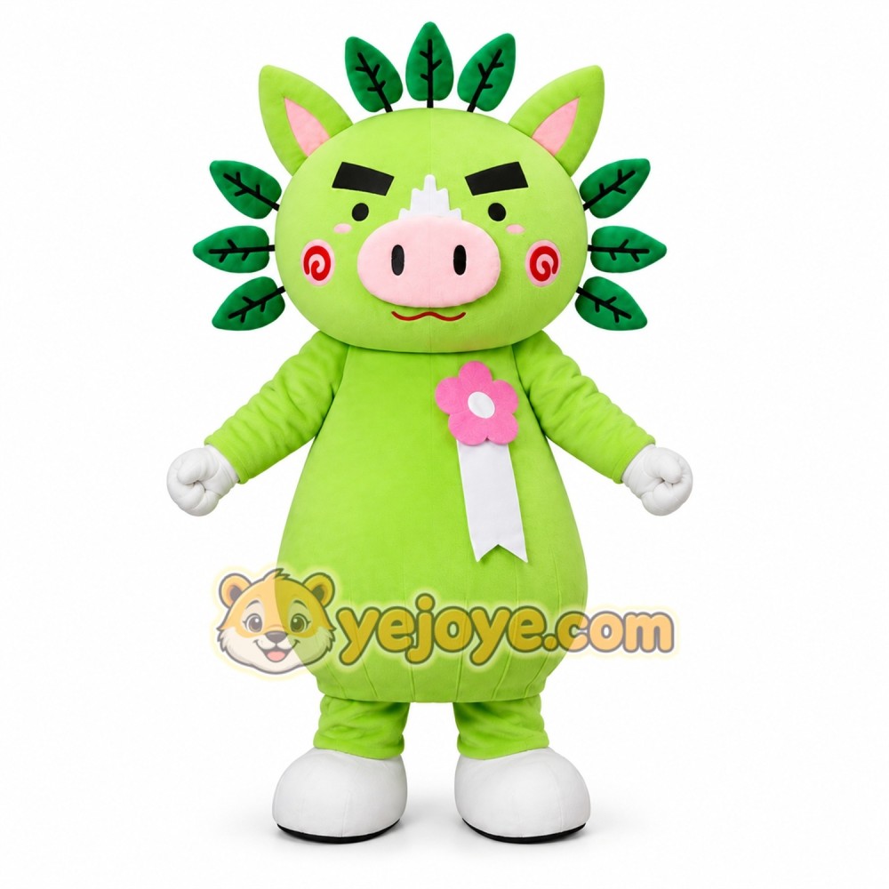 Green Pig Mascot Costume for Kids and Adults Green Pig Mascot Costume for Kids and Adults