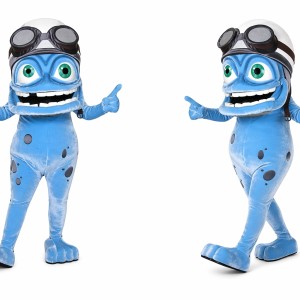 Blue Frog Mascot Costume for Kids and Adults