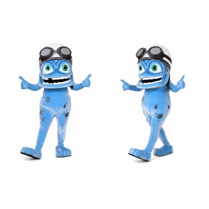 Blue Frog Mascot Costume for Kids and Adults