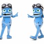 Blue Frog Mascot Costume for Kids and Adults