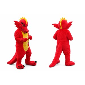 Red Dragon Mascot Costume