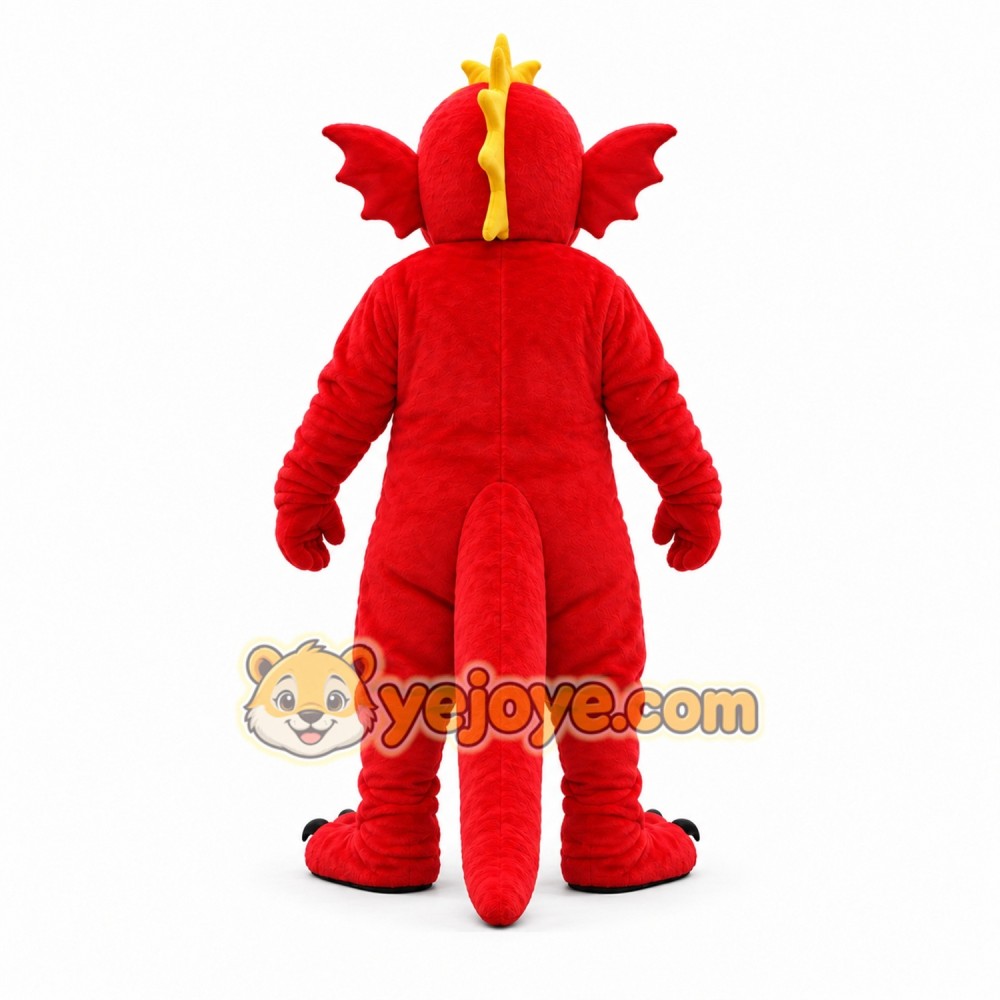 Red Dragon Mascot Costume